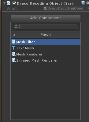 Add mesh filter